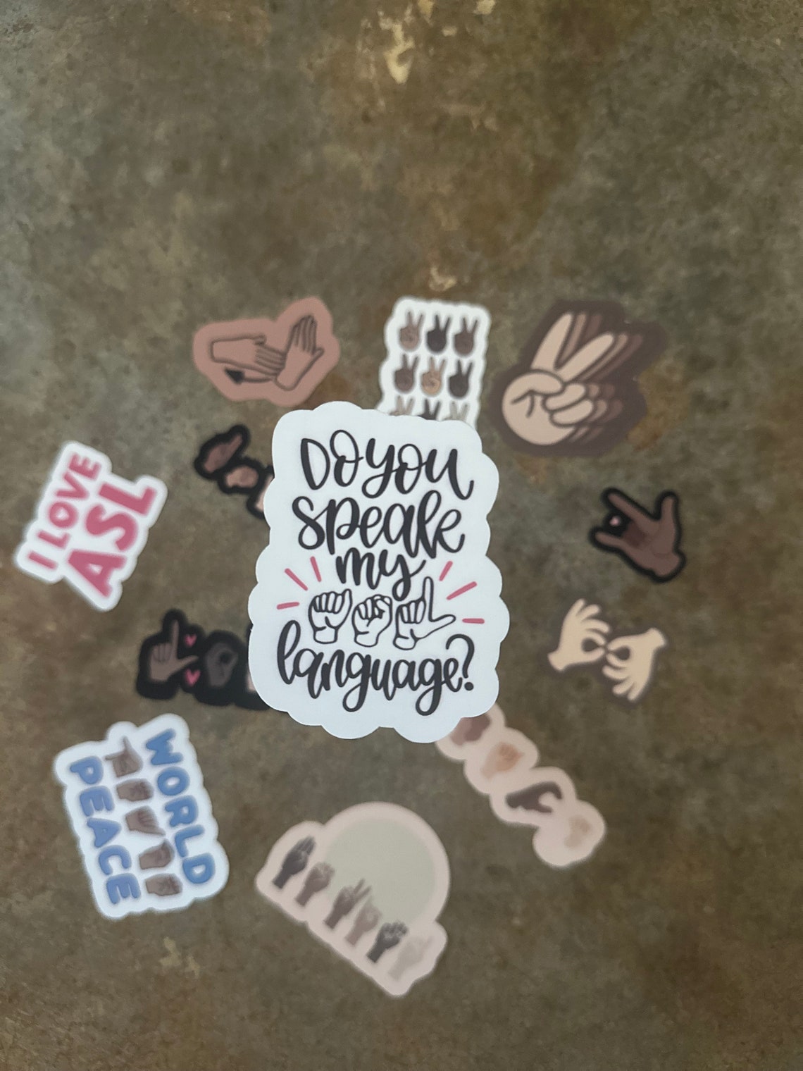 ASL Stickers - Etsy