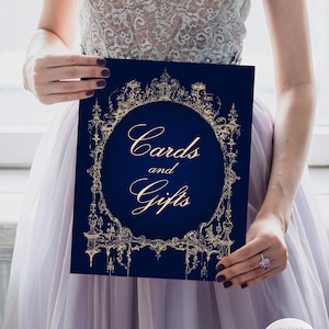 Cards And Gifts Sign, Fairytale Wedding Gift Table Sign, Wedding Signs, Wedding Signage, Wedding Reception Signs, Instant Download, W66