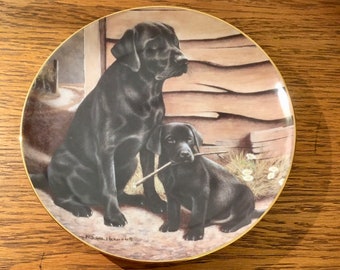 franklin mint labrador plates