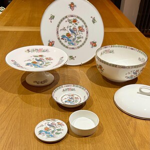 Wedgwood Kutani Crane Dinner Set - Etsy