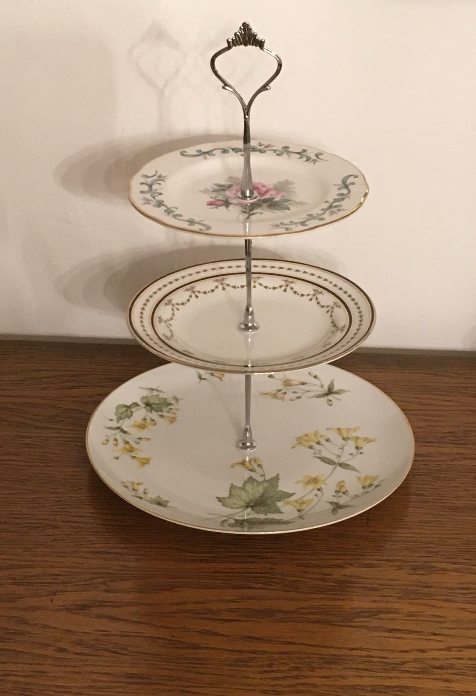 3 tier cake stand for afternoon tea ideal for mother's Etsy