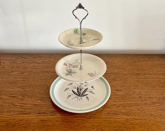 Stunning  3 tier cake stand for afternoon tea, cream teas or gift
