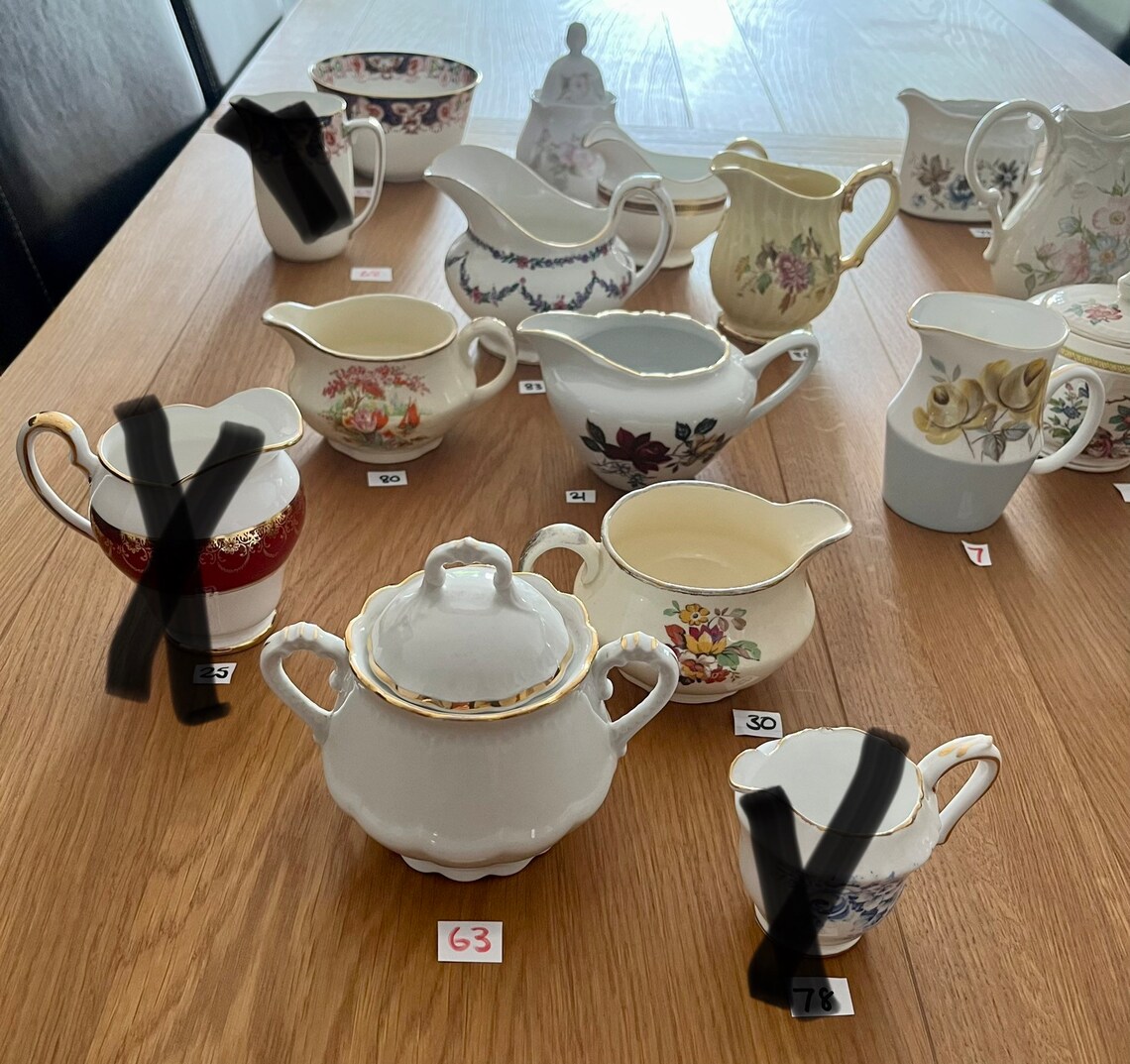 Vintage Milk Jugs and Sugar Bowls Etsy