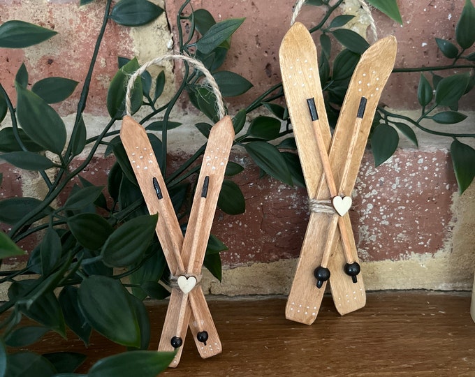 Picture of Handcrafted Wooden Ski Lift Wall Art: Rustic Mountain Decor - Etsy