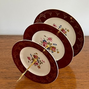 Stunning vintage 3 tier cake stand for afternoon tea, cream teas or gift, Empire English Porcelain