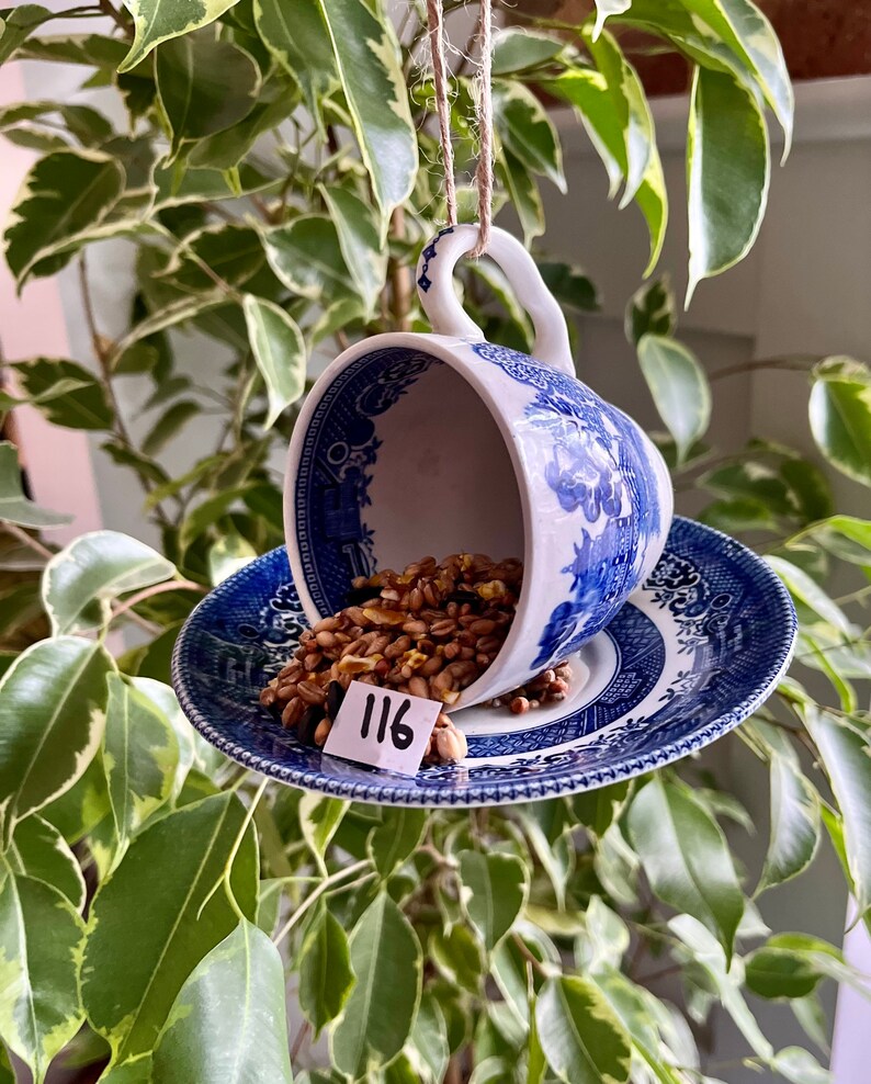 Tea Cup Bird Feeder Drilled & Bolted Ideal for Gifts NEW Etsy UK