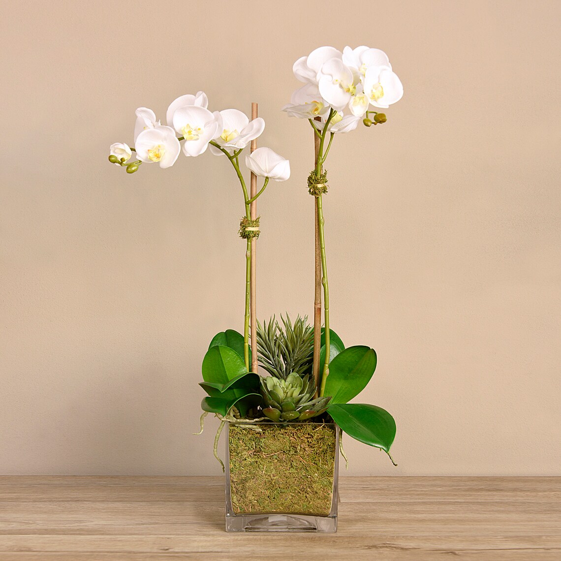 Classic SILK Artificial Orchid Flower Arrangement Lifelike Etsy
