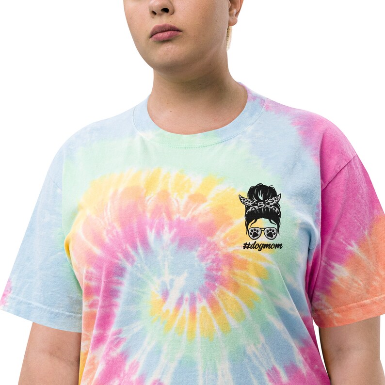 tie dye dog mom shirt
