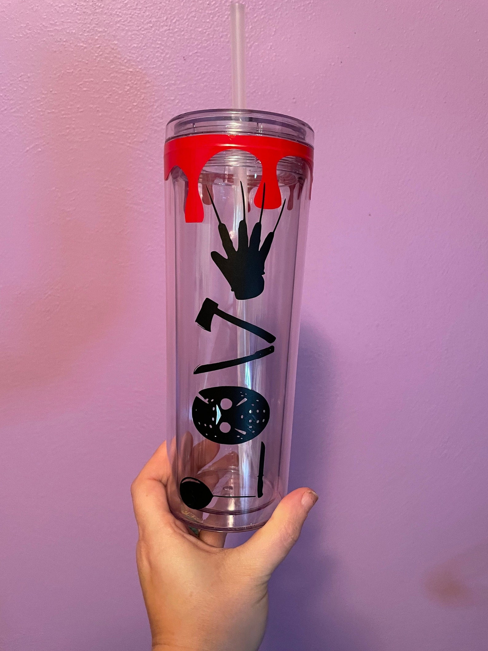 Horror Cups Scary Cups Gift for Horror Fan Horror Plastic Etsy