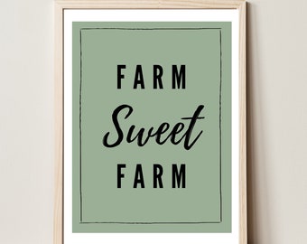 Wall Printable - Farmhouse Printable - Farm Sweet Farm