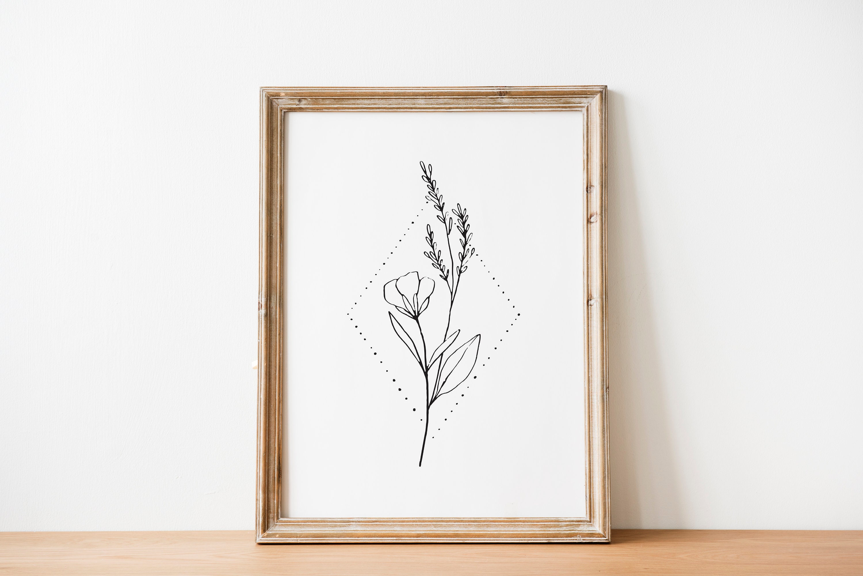 Flower Printable Botanical Wildflower | Etsy