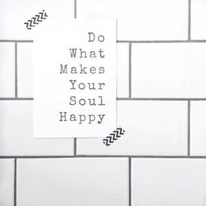Happy print // wall art // Typography // home decor // framed Print