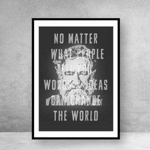 Robin Williams Kunst / / Zitat Druck / / Typografie / / Druck / / monochrome Haus / / Wandkunst / / Geschenk