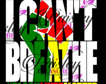 Le vite nere contano, non riesco a respirare Svg