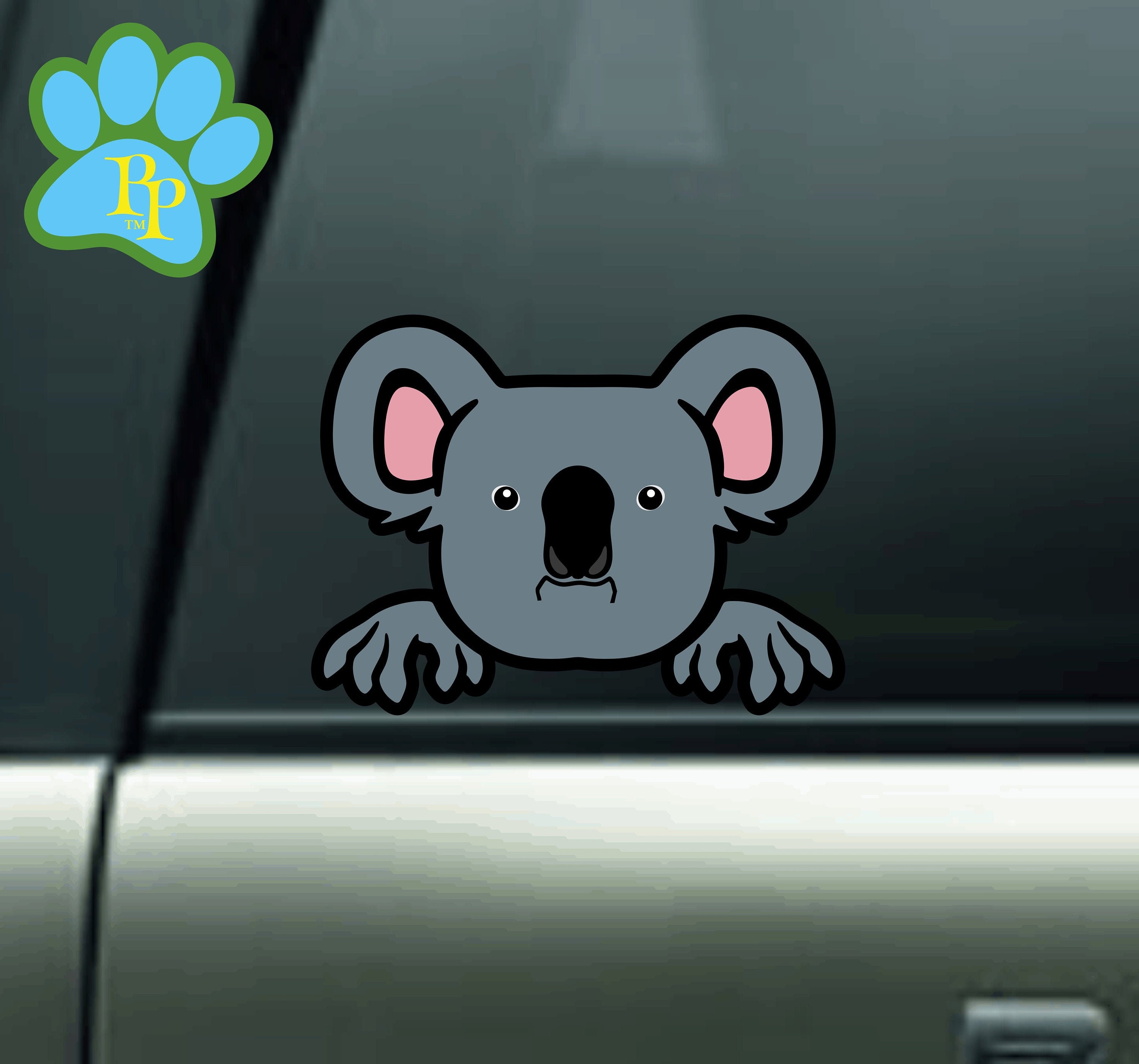 Peeking Koala Bear Car Decal Sticker Decal for Koala Bear Etsy