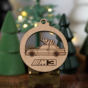 BMW E30 Christmas Ornament. M3 and Standard 3 series options. Made in USA