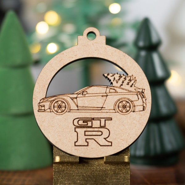 Nissan GTR R35 Christmas Ornament. Made in USA