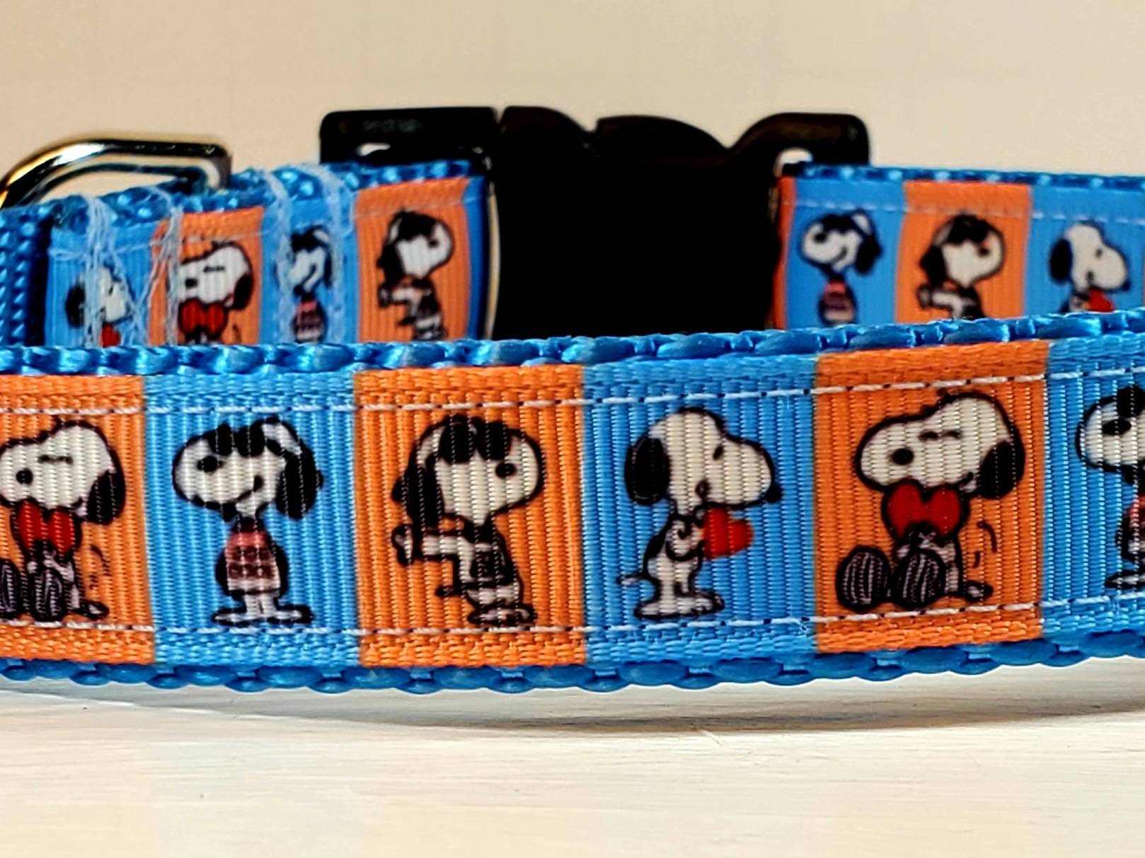 3/4 Snoopy Dog Collar Martingale Leash or Harness Etsy