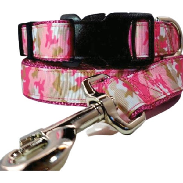 Pink Camo Dog Collar Etsy