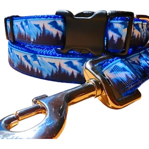 Mountain Tree Dog Collar, Leash, or Martingale- 3/4&quot; wide