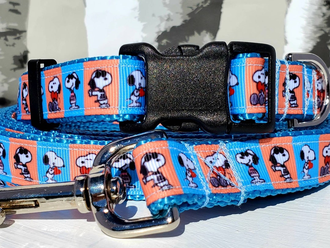 Snoopy Dog Collar Martingale Leash or Harness Etsy