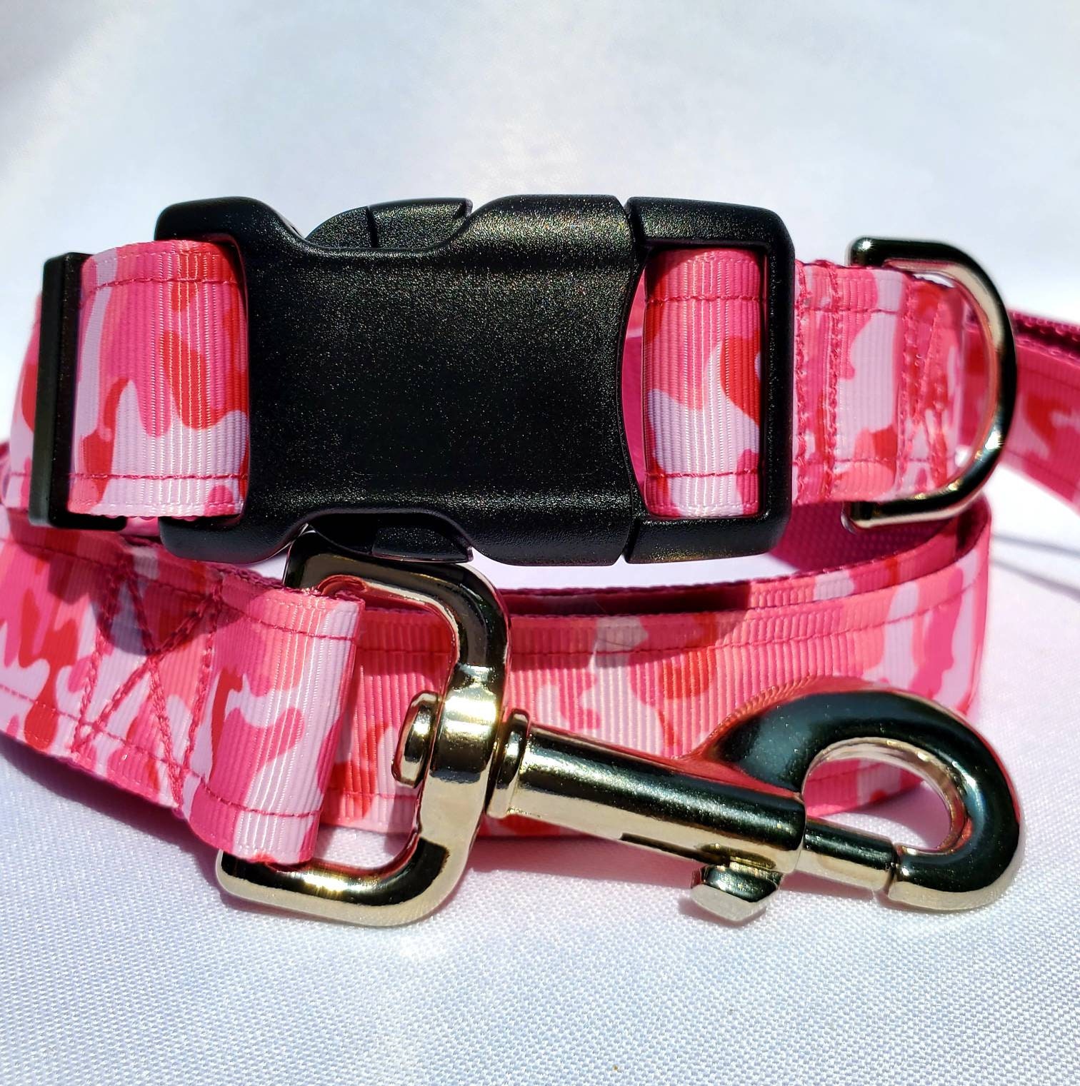 1 Pink Camo Dog Collar or LeashPink Camouflage Etsy