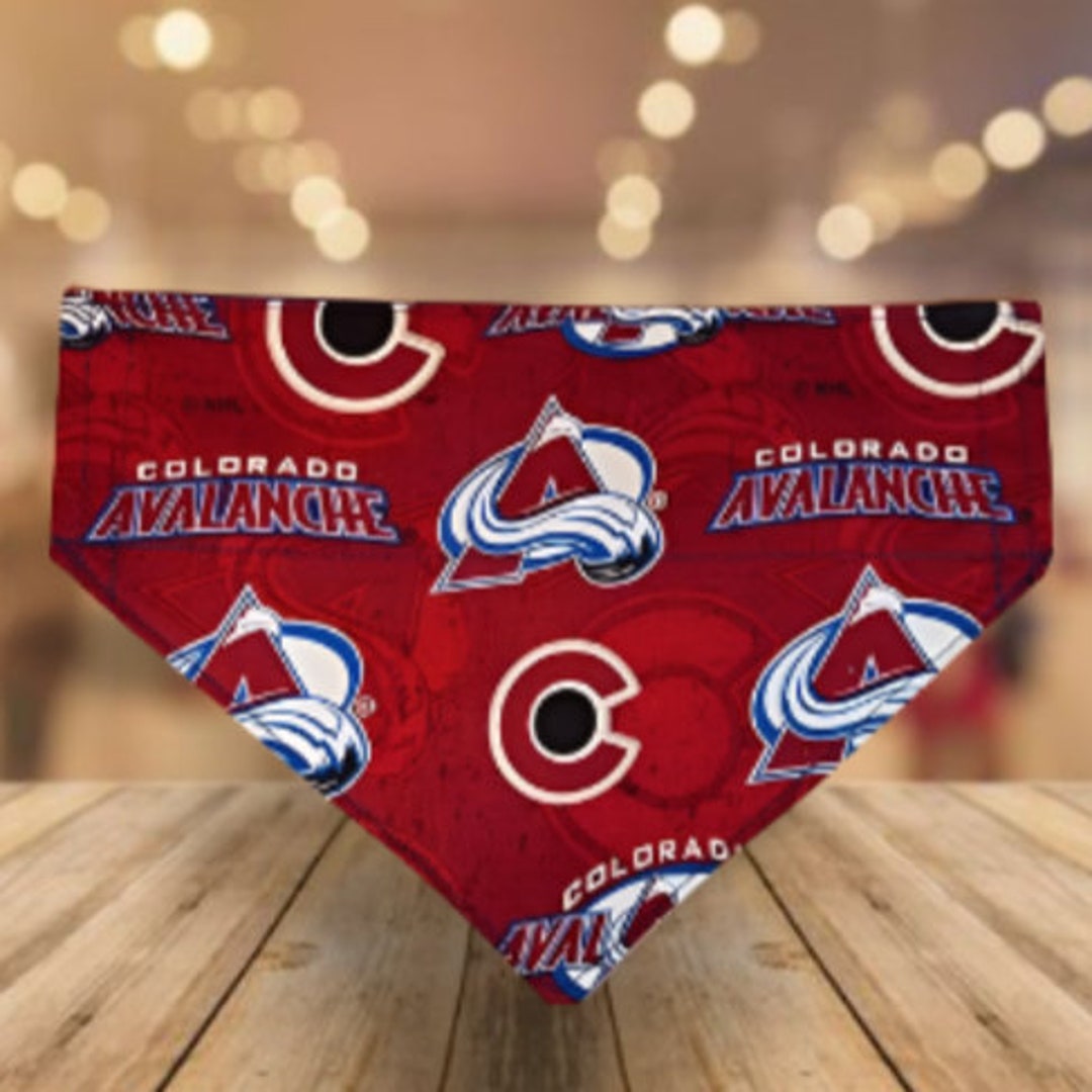 Colorado Avalanche Reversible Dog Bandana Etsy