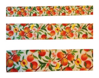 Peaches Grosgrain Ribbon- 3/8", 5/8", or 7/8"