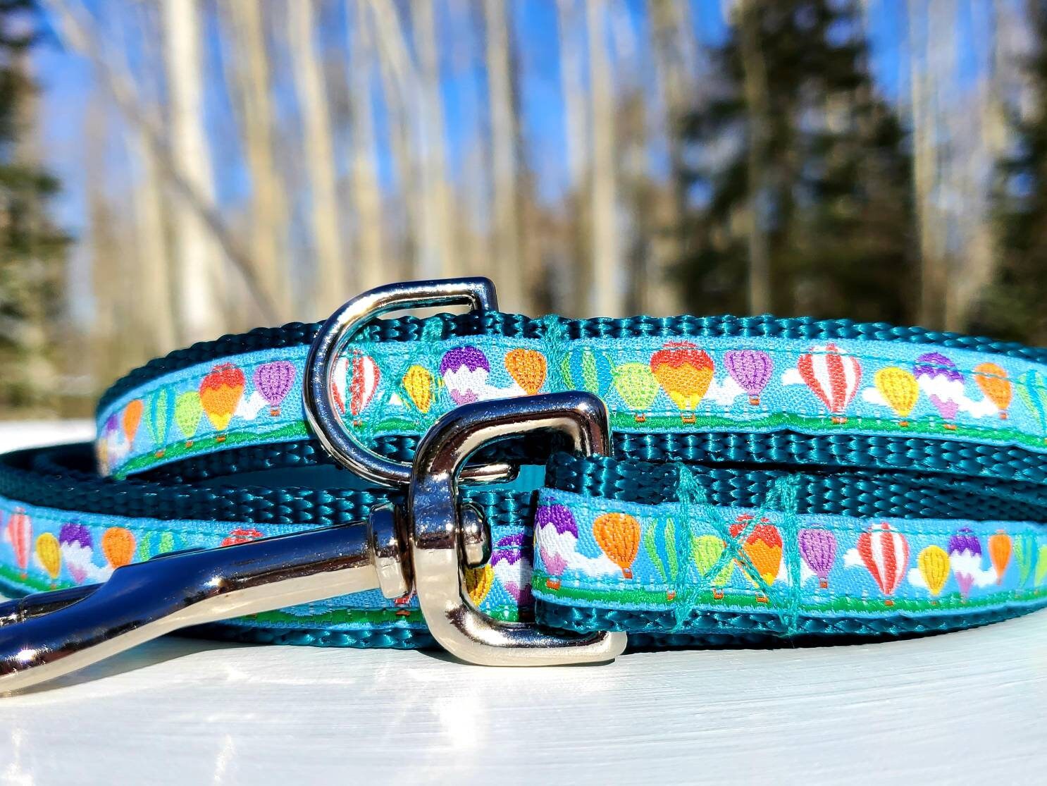 3/4 Hot Air Balloon Dog Collar Martingale Leash or Etsy