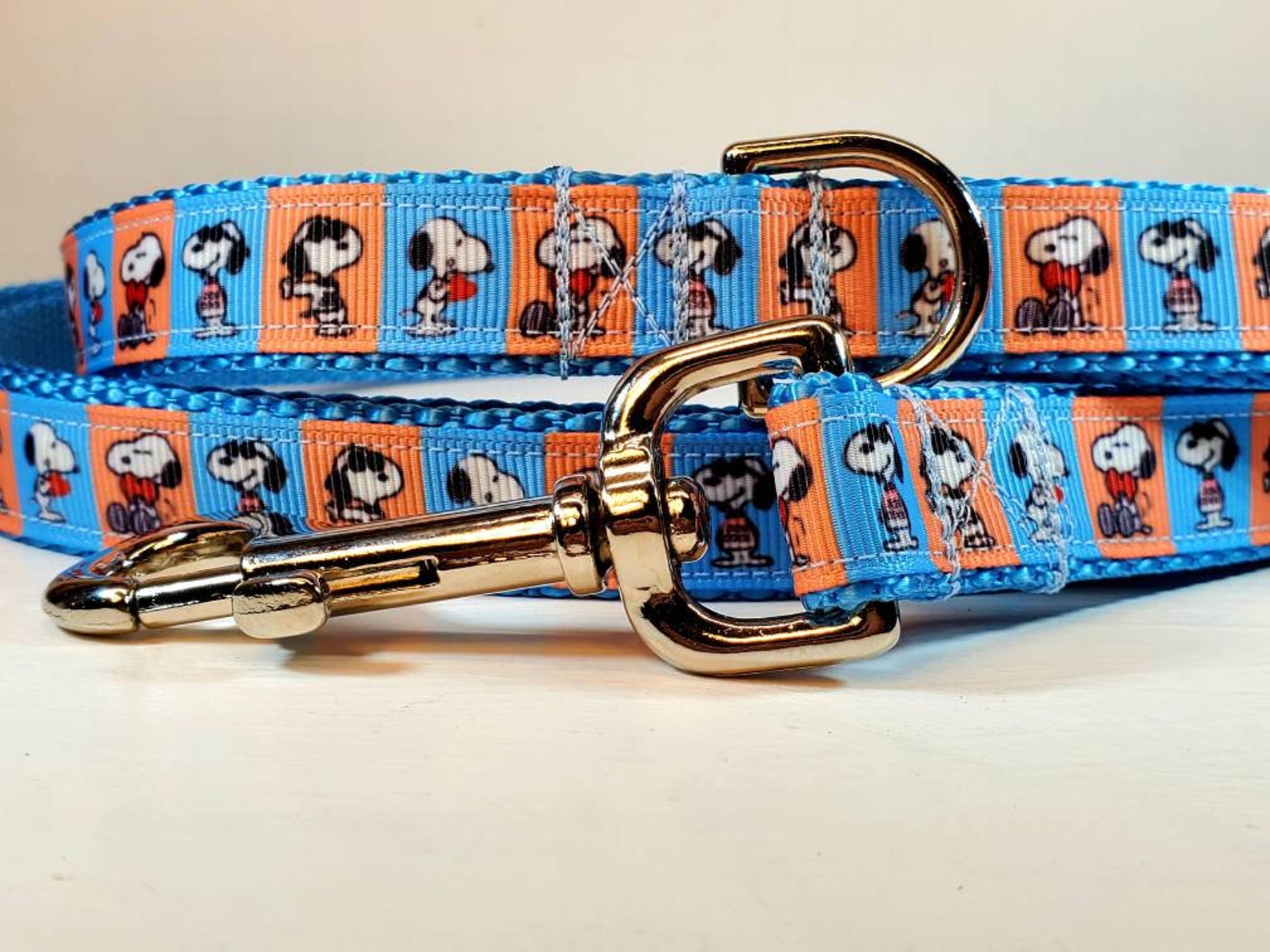 3/4 Snoopy Dog Collar Martingale Leash or Harness Etsy