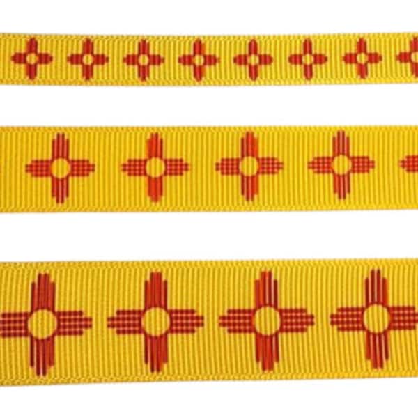New Mexico Grosgrain Ribbon- 3/8", 5/8", 7/8"