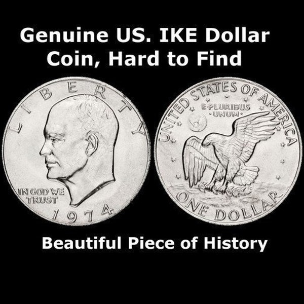 1 Real U.S. Eisenhower 1 Dollar Ike Dollar Coin Dated 1971 to 1978