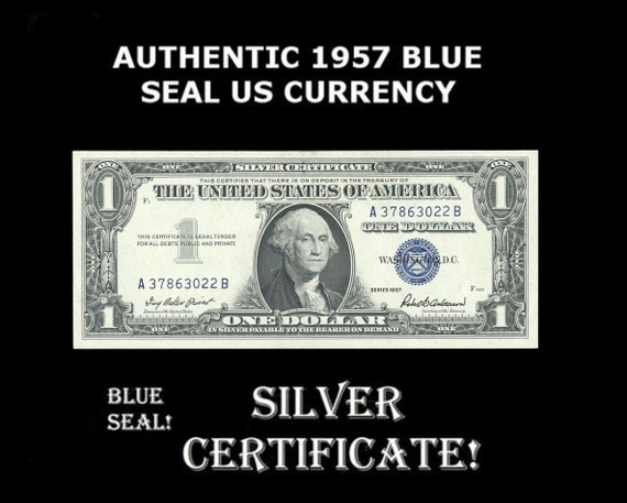 1957 Blue Seal Dollar Bill