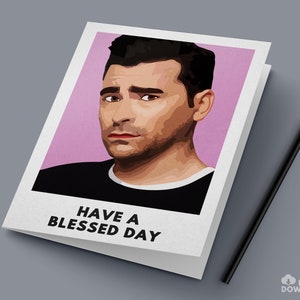 David Karte / "Have a Blessed Day" / Sofortiger digitaler Download als PDF zum einfachen Drucken