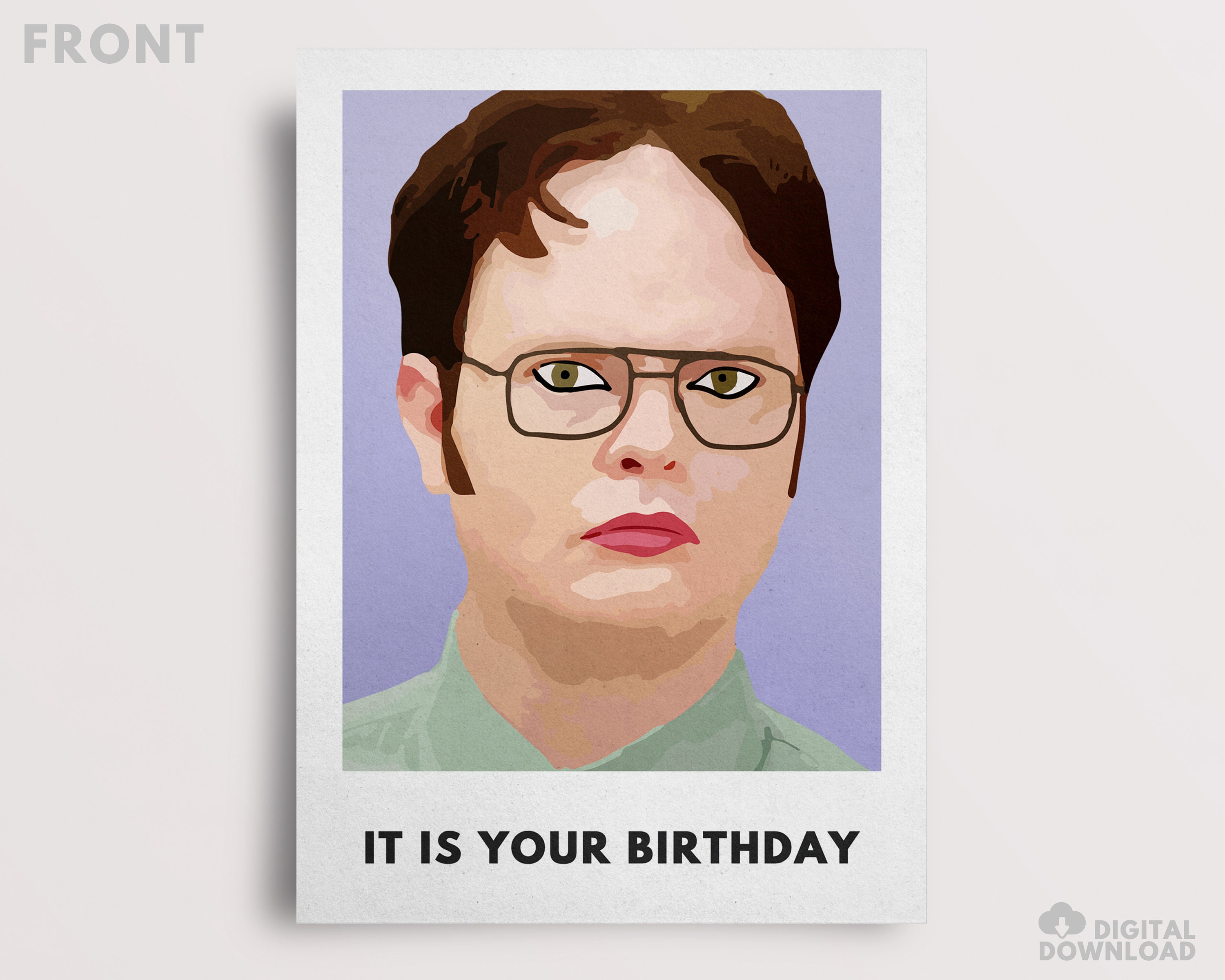 The Office Dwight Schrute Card / It Is Your | Etsy