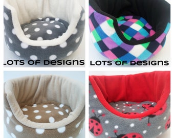10" cuddle cup** guinea pig bed**with removable pad **small animal hedgehog etc