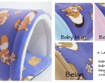 Guinea pig Tunnel ** 4 colours **small Rabbit**Small animal bed**soft fleece tunnel **play tube **hide **guinea pig bed **toy