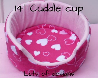 14" cuddle cup** guinea pig bed**rabbit bed **with removable pad **small animal hedgehog etc