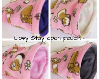 PERMANECE ABIERTO ***4 tamaños*Cama para conejillo de indias**Cama para animales pequeños**Erizo**Piel**Bolsa suave de vellón**Saco**Acogedor para conejillo de indias**Saco de dormir**