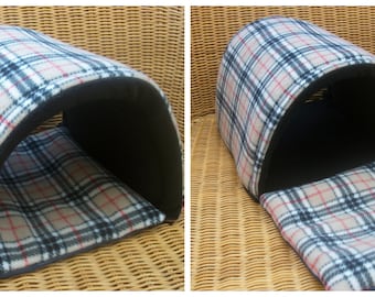 Guinea pig bed small animal bed**soft fleece tunnel **play tube **hide **guinea pig toy