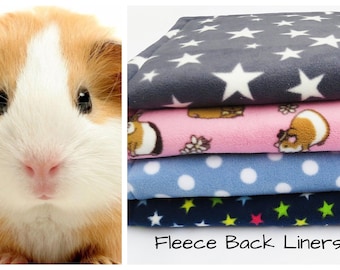Fleece backed C&C,Kavee and Ferplast soft fleece 3 layer cage liners guinea pig bed small animal