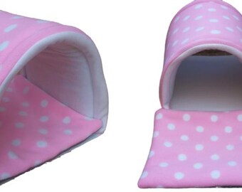 Guinea pig bed **small Rabbit**Small animal bed**soft fleece tunnel **play tube **hide **guinea pig toy