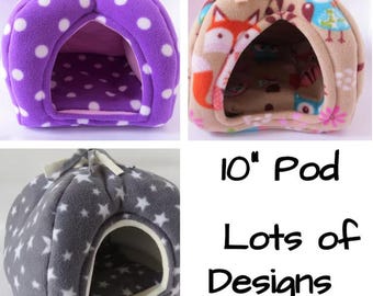 Cosy cave  **soft fleece bed ** Hide ** Pod ***small animal bed***hedgehog*** guinea pig bed ***Shelter***House