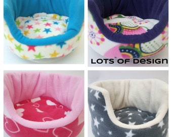 Taza de felpa suave de 25 cm** Cama para cobayas** con almohadilla extraíble** Animales pequeños: erizo, cobaya delgada, etc.