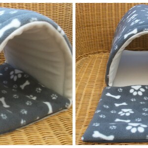 Guinea pig bed **small Rabbit**Small animal bed**soft fleece tunnel **play tube **hide **guinea pig toy