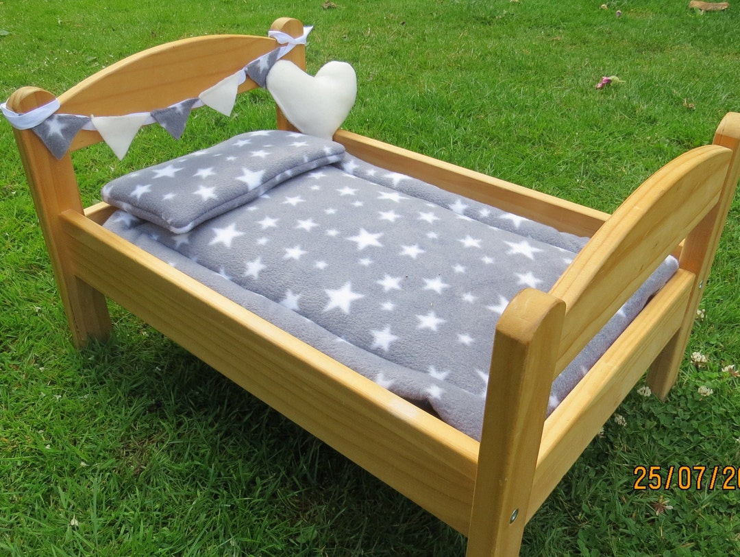 4 Piece Waterproof soft Fleece Bed Set fits Ikea Duktig Bed Pillow