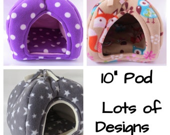 Guinea pig bed* pod**hide**Small animal bed* soft fleece house **hidey **cave shelter ****Hedgehog.Rat