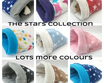 4 tamaños **Envío GRATIS al Reino Unido** Cama para animales pequeños** Erizo** Hámster** Bolsa de acurrucarse de vellón** Saco** Cama para conejillos de indias** Bolsa de dormir