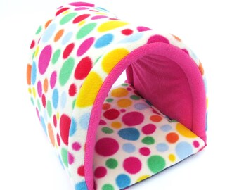 Guinea pig bed* small Rabbit**Small animal bed**soft fleece tunnel **play tube **hide **guinea pig toy