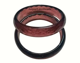 54mm-66mm - Purple Amethyst Gemstone Bangles, February Birthstone Jewelry, Hydro Glass Unique Jewelry